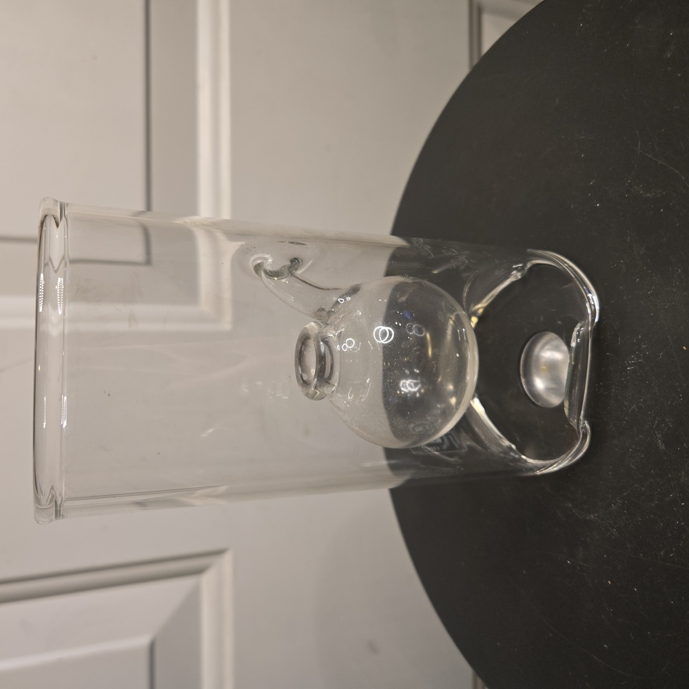 Glass Oil Lamp Clear Wolfard Hand Blown Scientific Glass USA